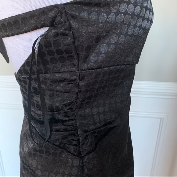 NEW Very J Black Ruched Halter Black Dress Size Medium - Picture 5 of 9